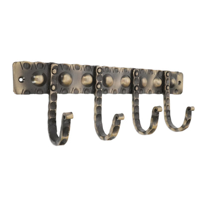 Iron Coat Hook Dotted 4 leg - Antique