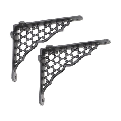 Honeycomb Shelf Bracket Black (Sold in Pairs)