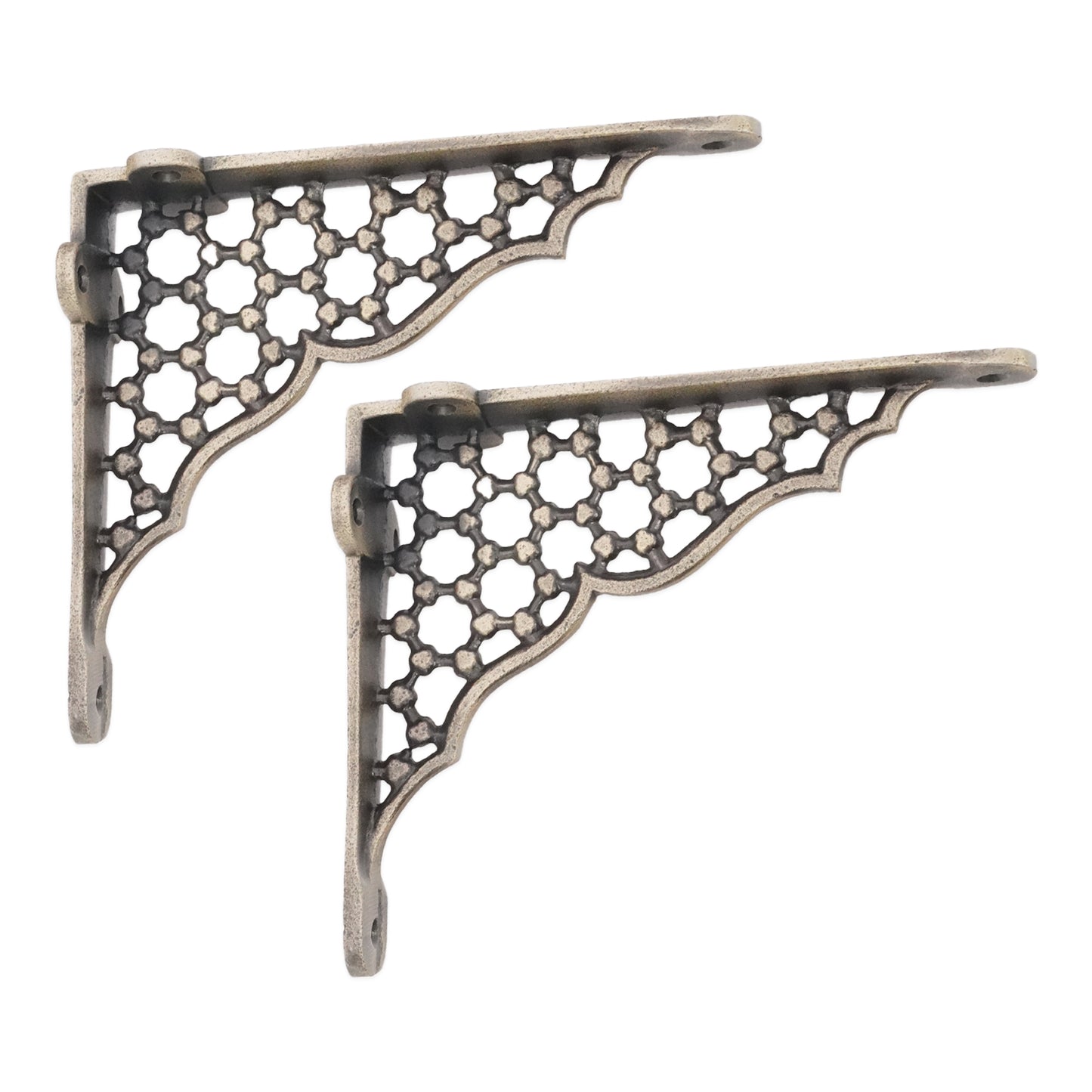 Honeycomb Shelf Bracket Matt Antique (Sold in Pairs)
