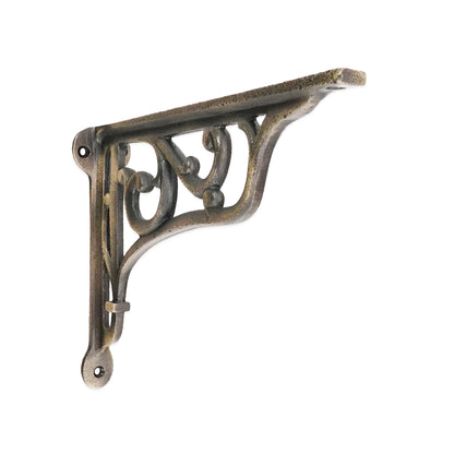 Edwardian Scroll Shelf Bracket Matt Antique (Sold in Pairs)