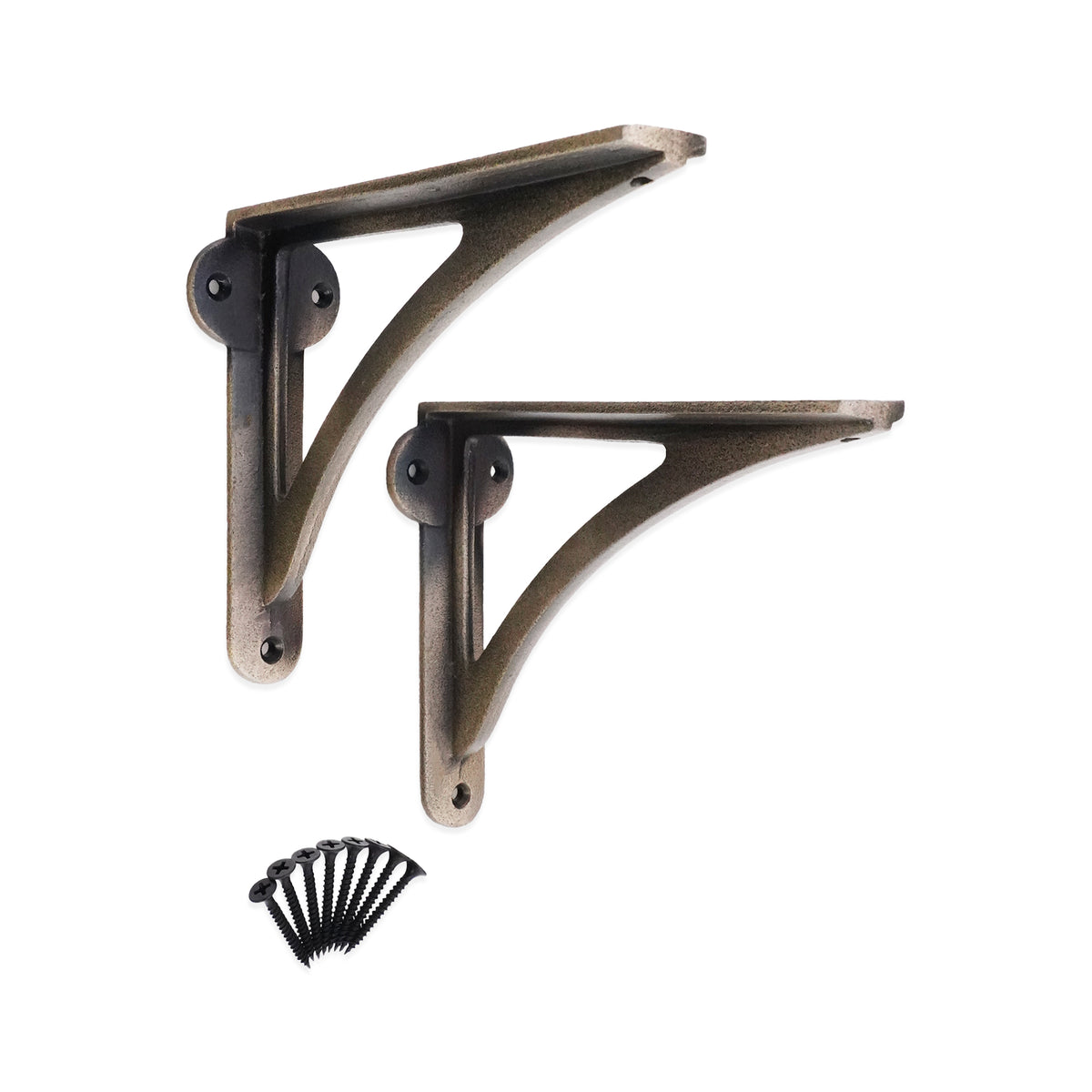 Victorian Ironbridge Shelf Bracket Matt Antique (Sold in Pairs)