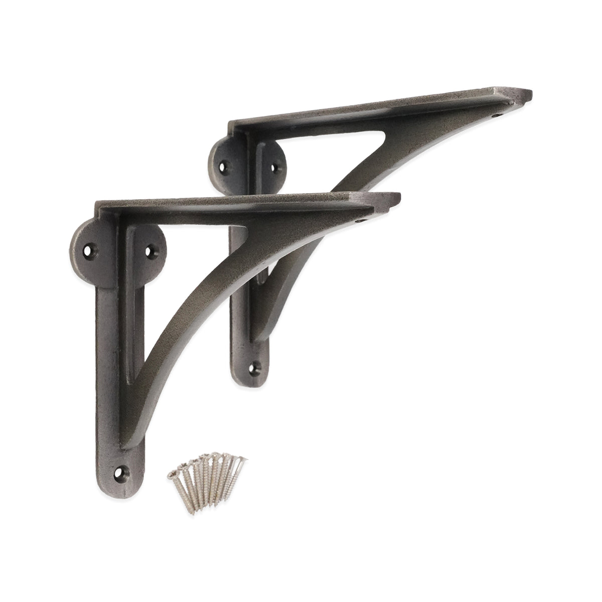 Victorian Ironbridge Shelf Bracket Pewter (Sold in Pairs)