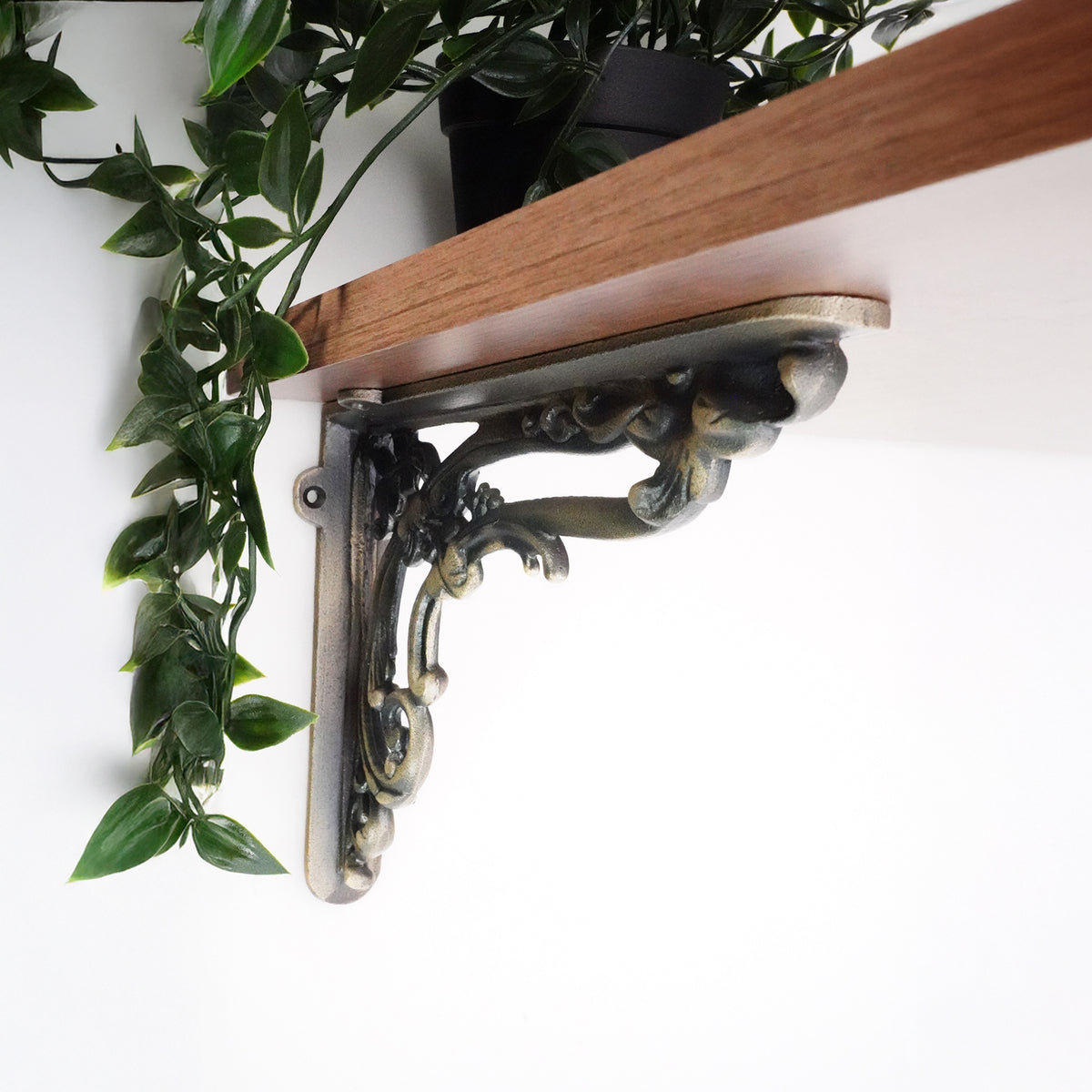Apple Shelf Bracket Matt Antique (Sold in Pairs)
