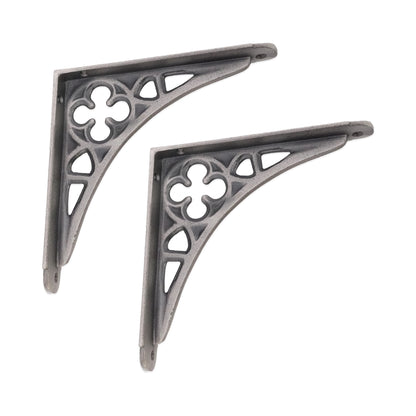 Victorian Gothic Shelf Bracket Pewter (Sold in Pairs)