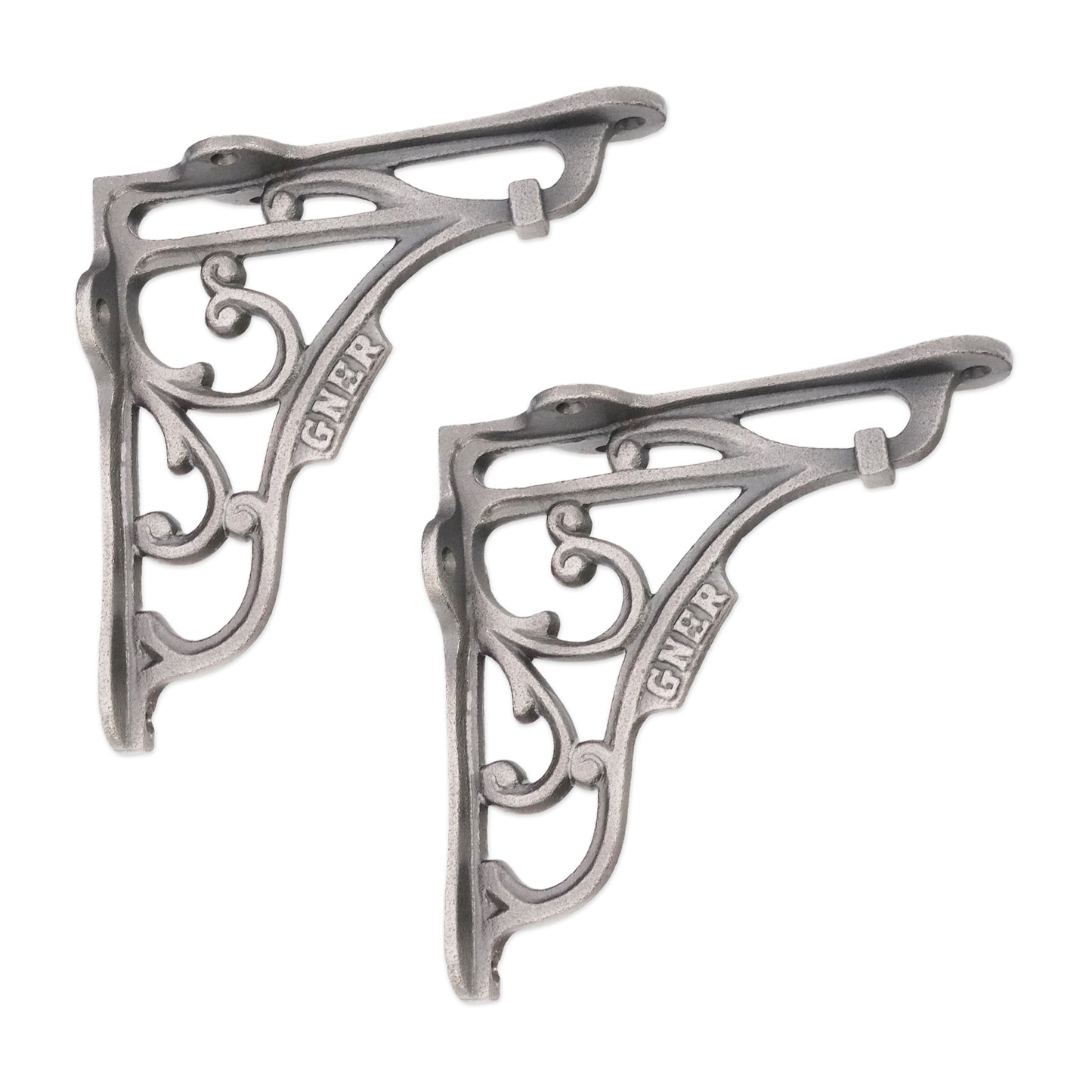 GNER Shelf Bracket Pewter 125x125mm (Sold in Pairs)