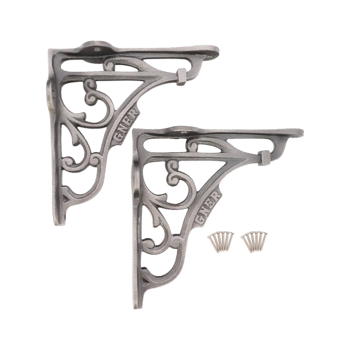 GNER Shelf Bracket Pewter 125x125mm (Sold in Pairs)