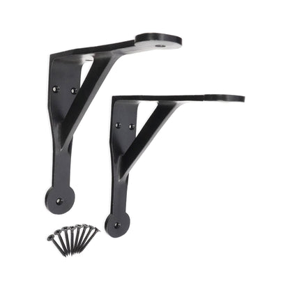 Penny Gallow Shelf Bracket Black (Sold in Pairs)