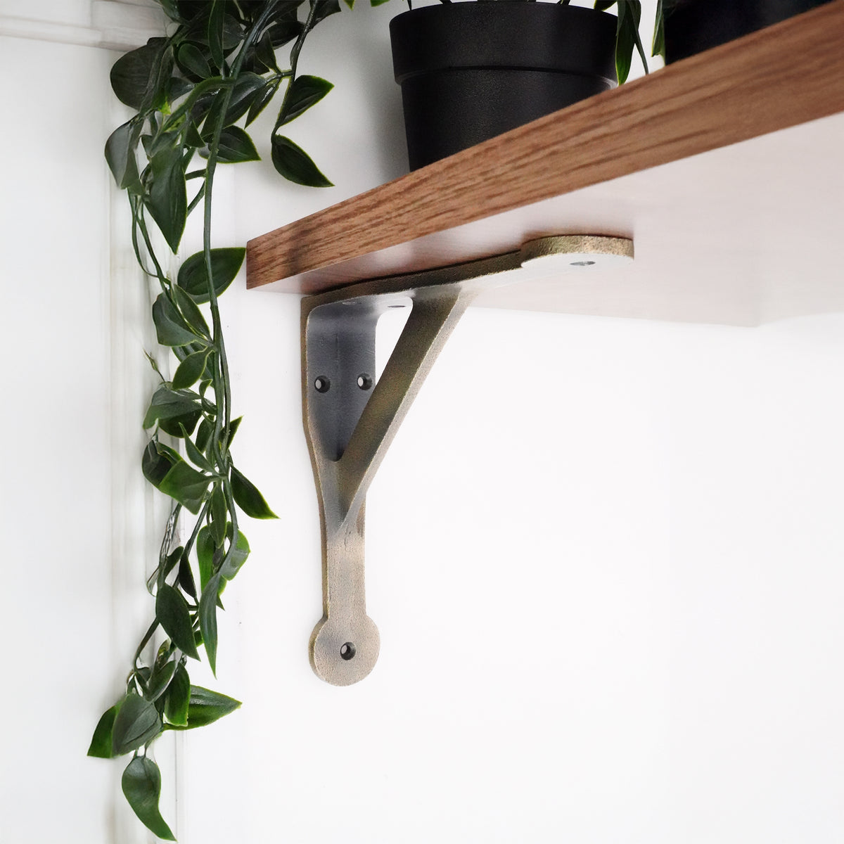 Penny Gallow Shelf Bracket Matt Antique (Sold in Pairs)