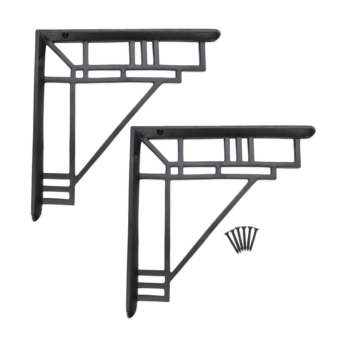 Art Deco Bracket Black (Sold in Pairs)