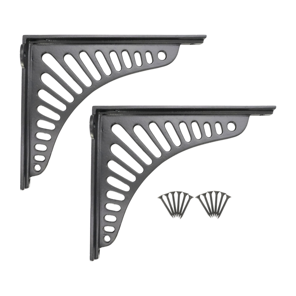 Sunrise Shelf Bracket Black (Sold in Pairs)