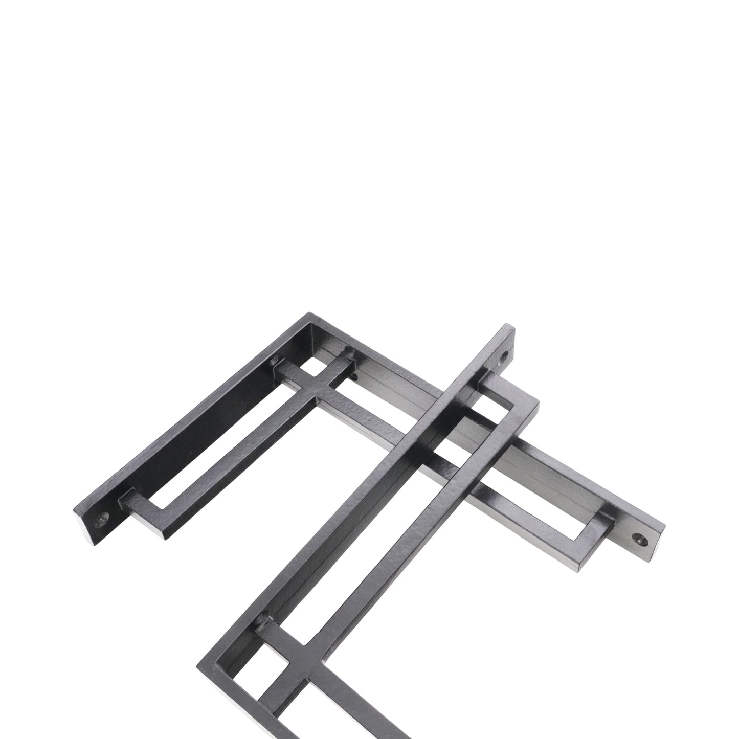 Narrow Art Deco Bracket Black (Sold in Pairs)