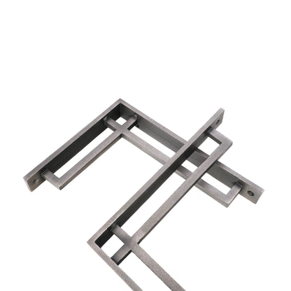 Narrow Art Deco Bracket Pewter (Sold in Pairs)