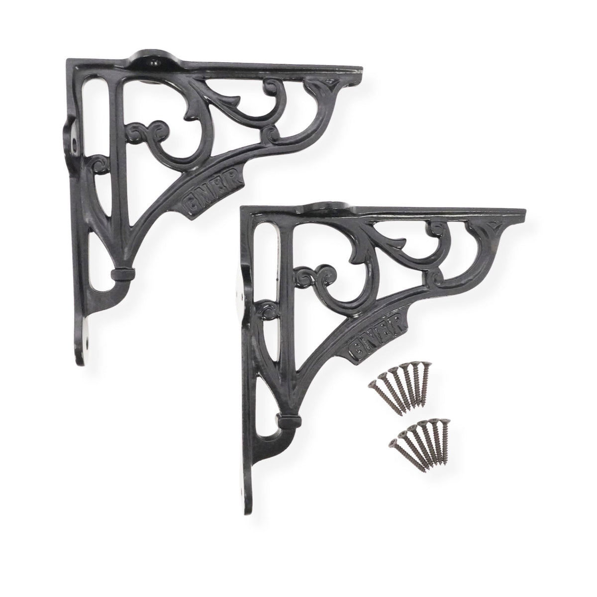 GNER Shelf Bracket Black 150x150mm (Sold in Pairs)