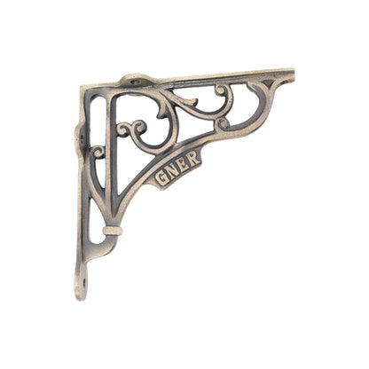 GNER Shelf Bracket Matt Antique 150x150mm (Sold in Pairs)
