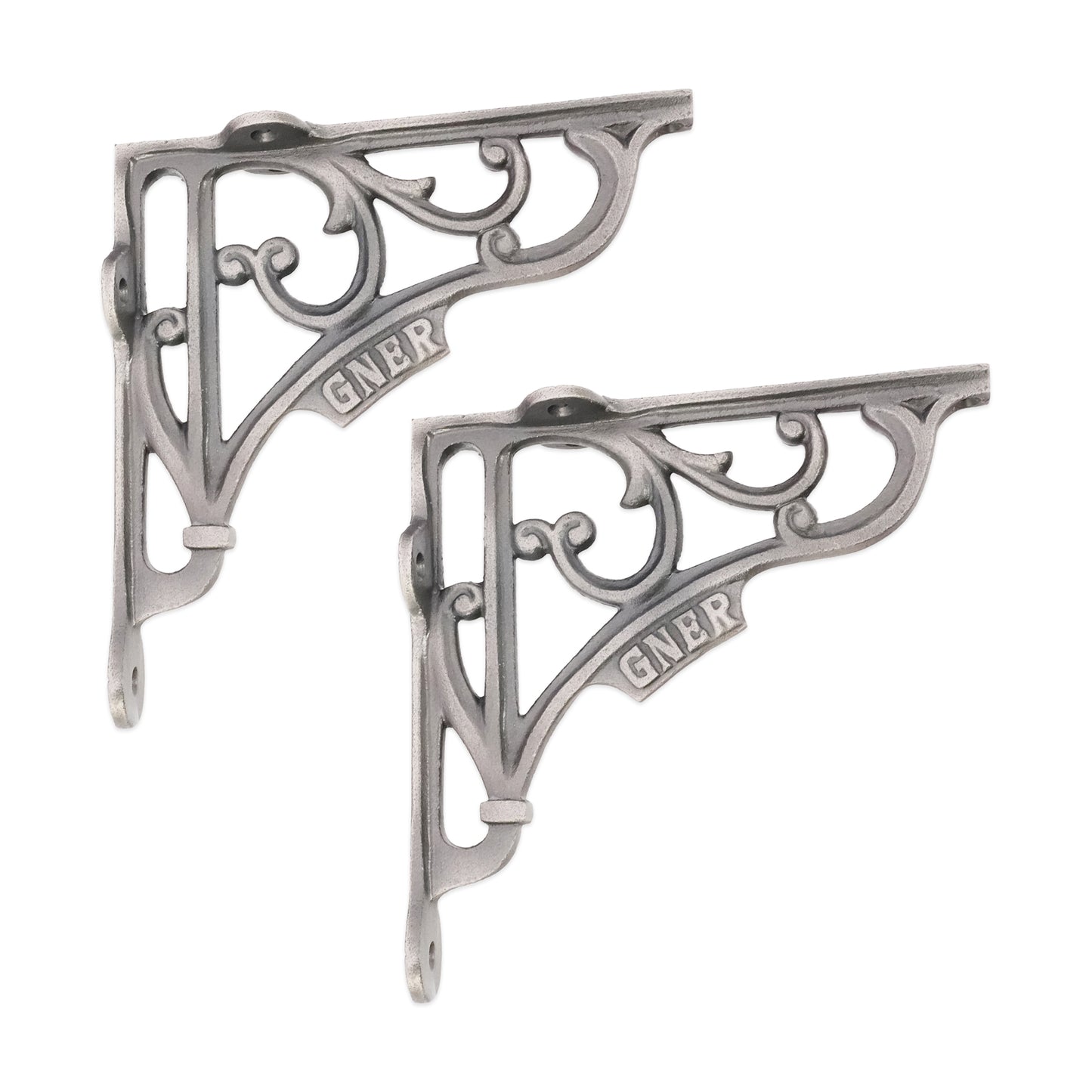 GNER Shelf Bracket Pewter 150x150mm (Sold in Pairs)