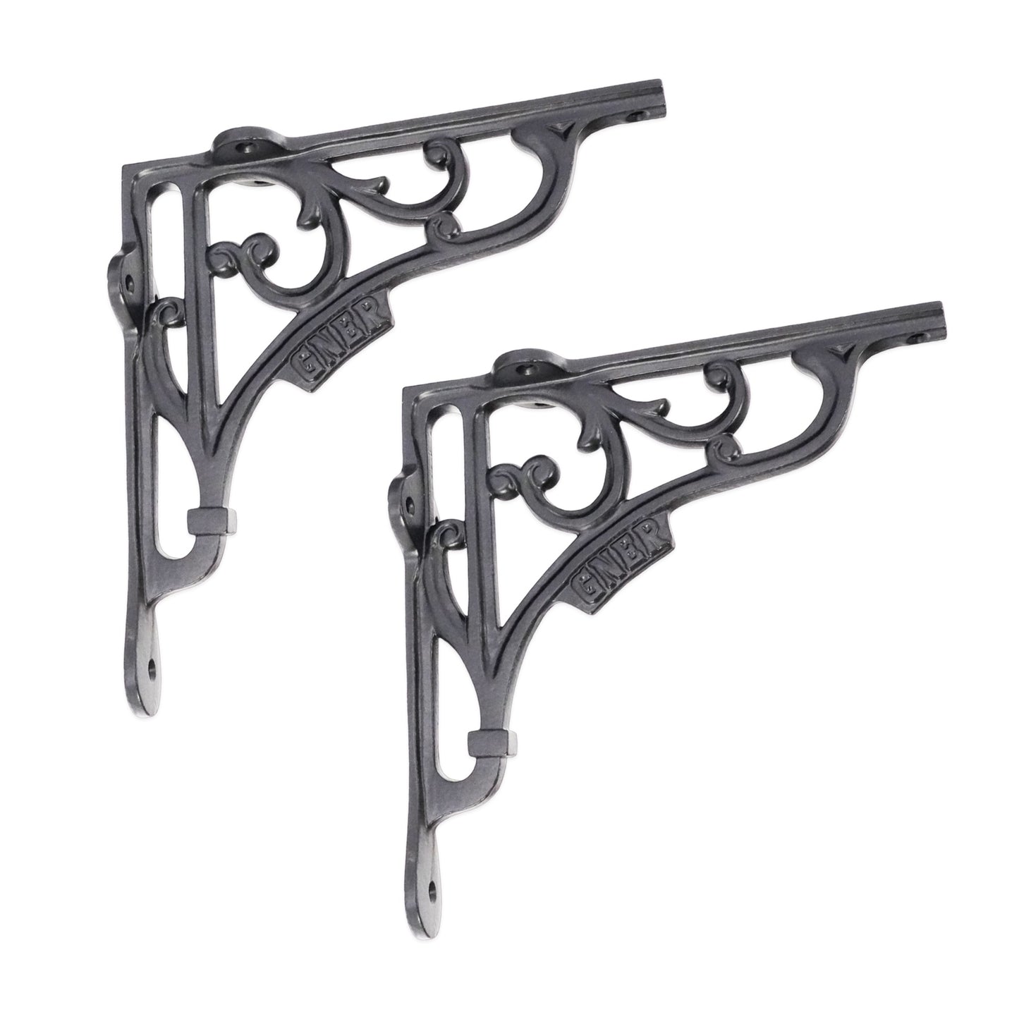 GNER Shelf Bracket Black 180x180mm (Sold in Pairs)