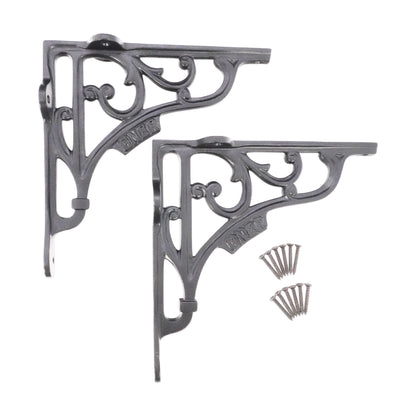 GNER Shelf Bracket Black 180x180mm (Sold in Pairs)