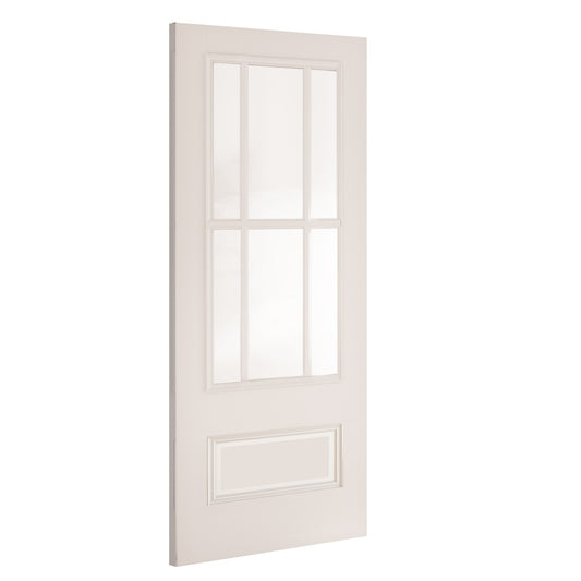Canterbury White Primed Bevelled Glaze Internal Door