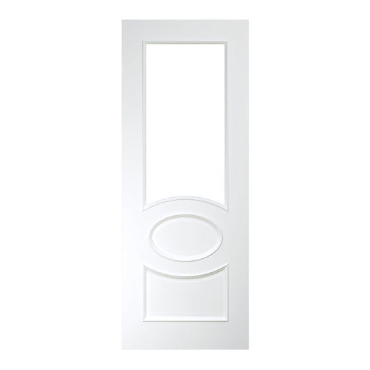 Clarendon White Primed Bevelled Glaze Door