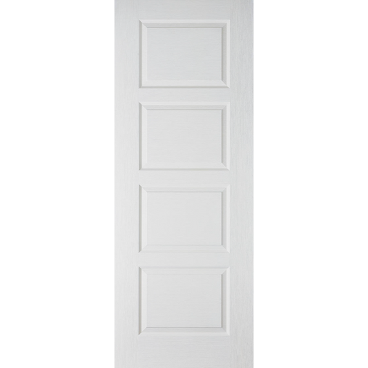 Contemporary 4P Primed White Fire Door