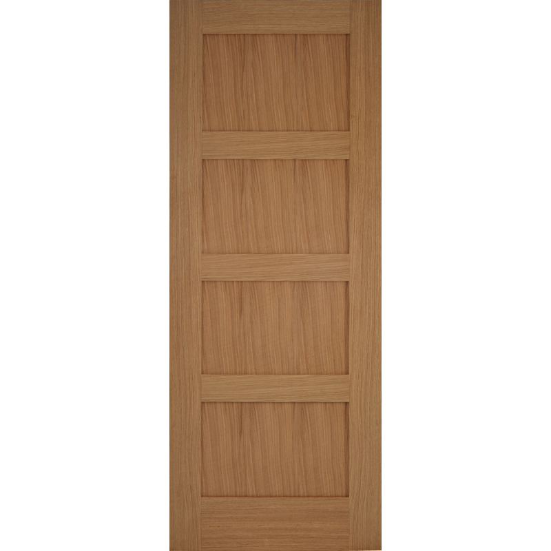 Contemporary 4 Panel Oak Internal Door