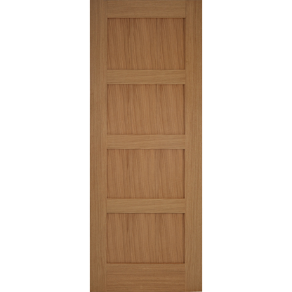 Contemporary 4 Panel Oak Internal Door
