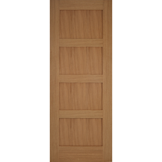 Contemporary 4 Panel Oak Internal Door