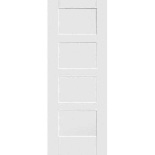 Contemporary 4 Panel White Primed Internal Door
