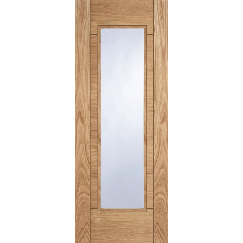 Corsica Oak 1 Light Glazed Pre-Finished Internal Door