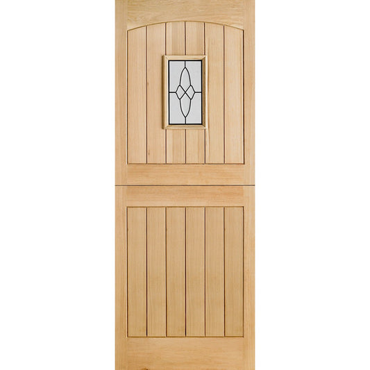 Cottage Stable 1L Unfinished Oak External Door