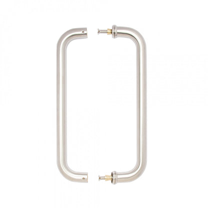 D-Pull Handle Satin Steel 22mm
