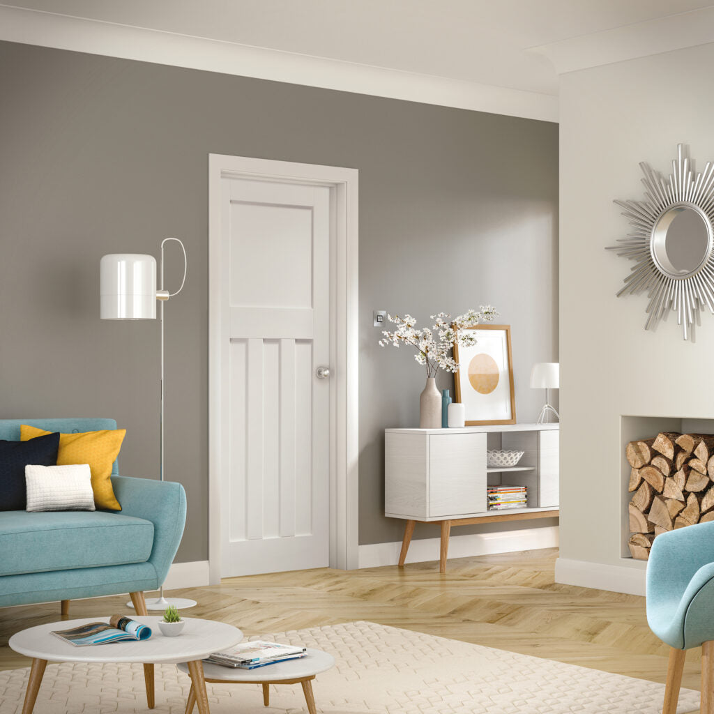 DX Internal White Primed Fire Door