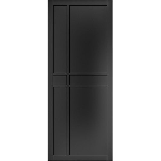 Dalston Black Prefinished Door Internal Door