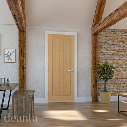 Ely Unfinished Oak internal door Deanta life