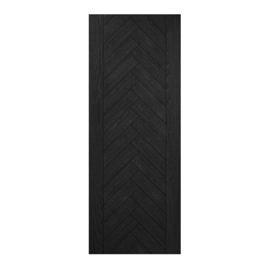Fontaine Brushed Black Oak Door