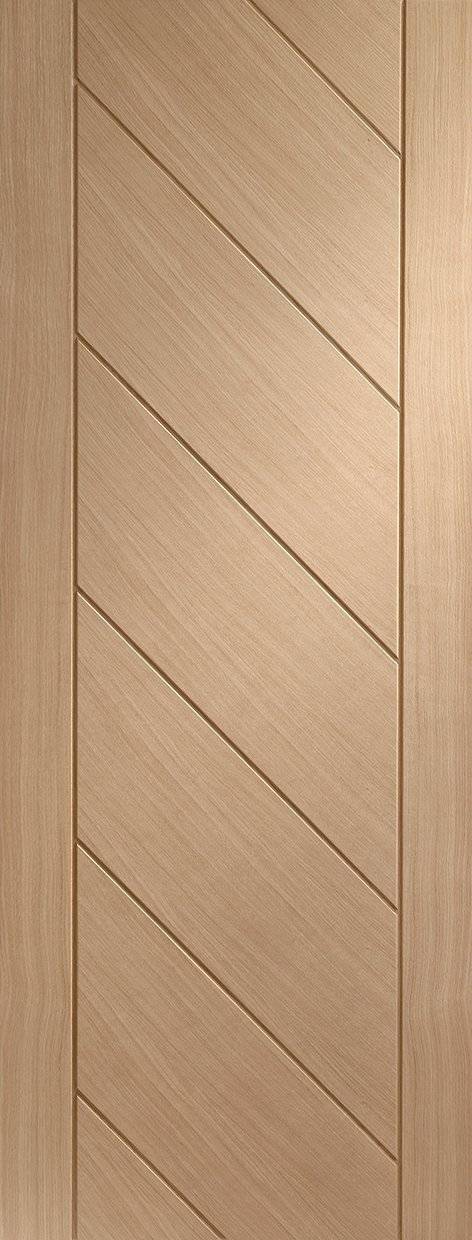 Wooden panel with a chevron pattern