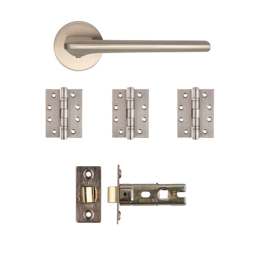Ithaca Latch Kit Satin Nickel
