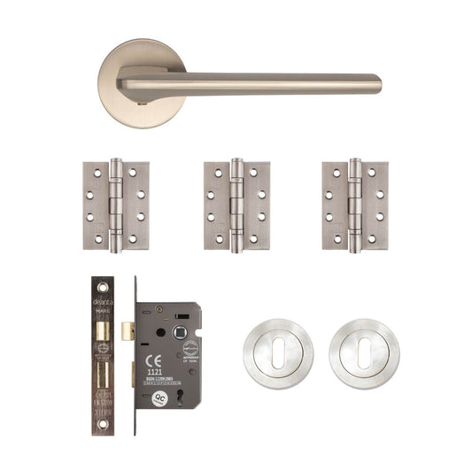 Ithaca Mortice Kit Satin Nickel