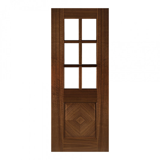 Kensington Prefinished Walnut Bevelled Glaze FSC Internal Door