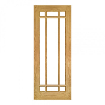 Kerry Unfinished Oak Bevelled Glaze Internal Door