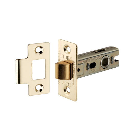 2.5" CE Bolt Through Tubular latch Electro Brass