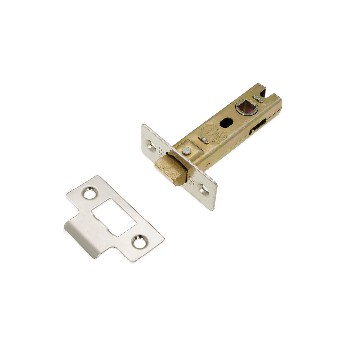 3" CE Bolt Through Tubular latch Nickel Plated