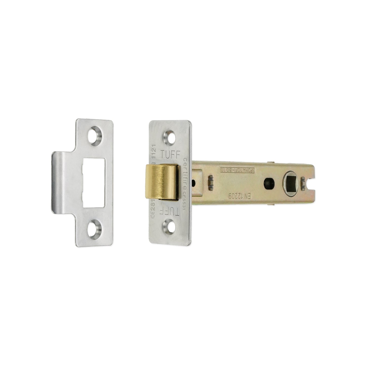 4" CE Bolt Through Tubular latch Nickel Plated