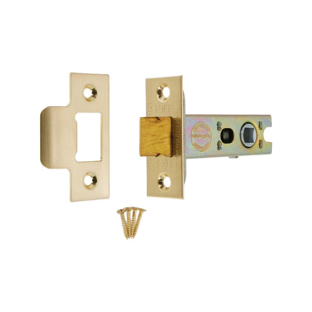 3" H/D Tubular Latch CE - Satin Brass