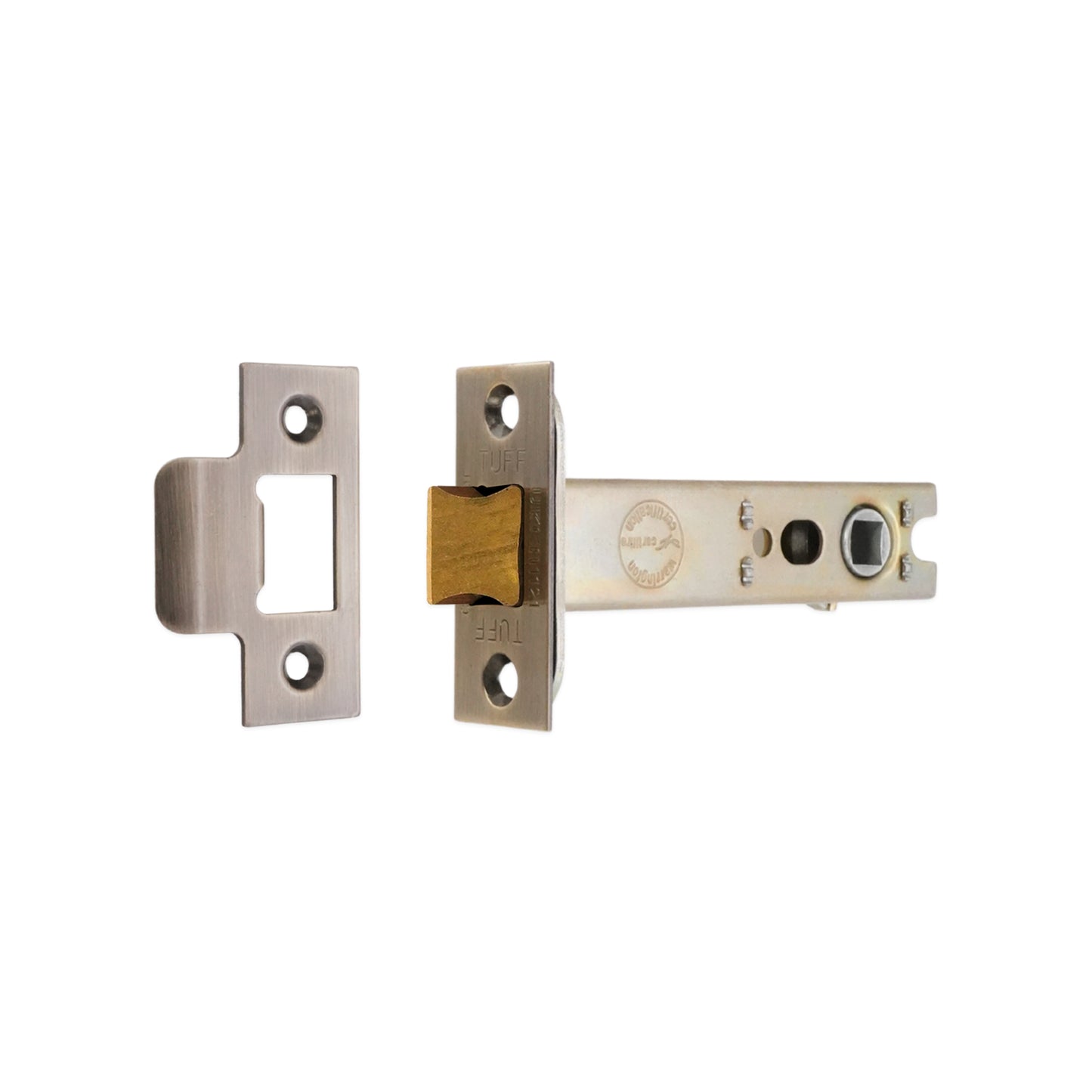 4" H/D Tubular Latch CE - Aged Brass