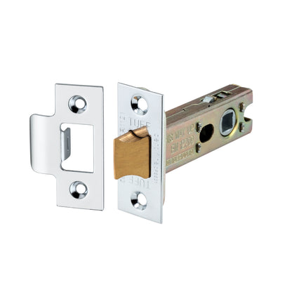 4" H/D Tubular Latch CE - Polished Chrome