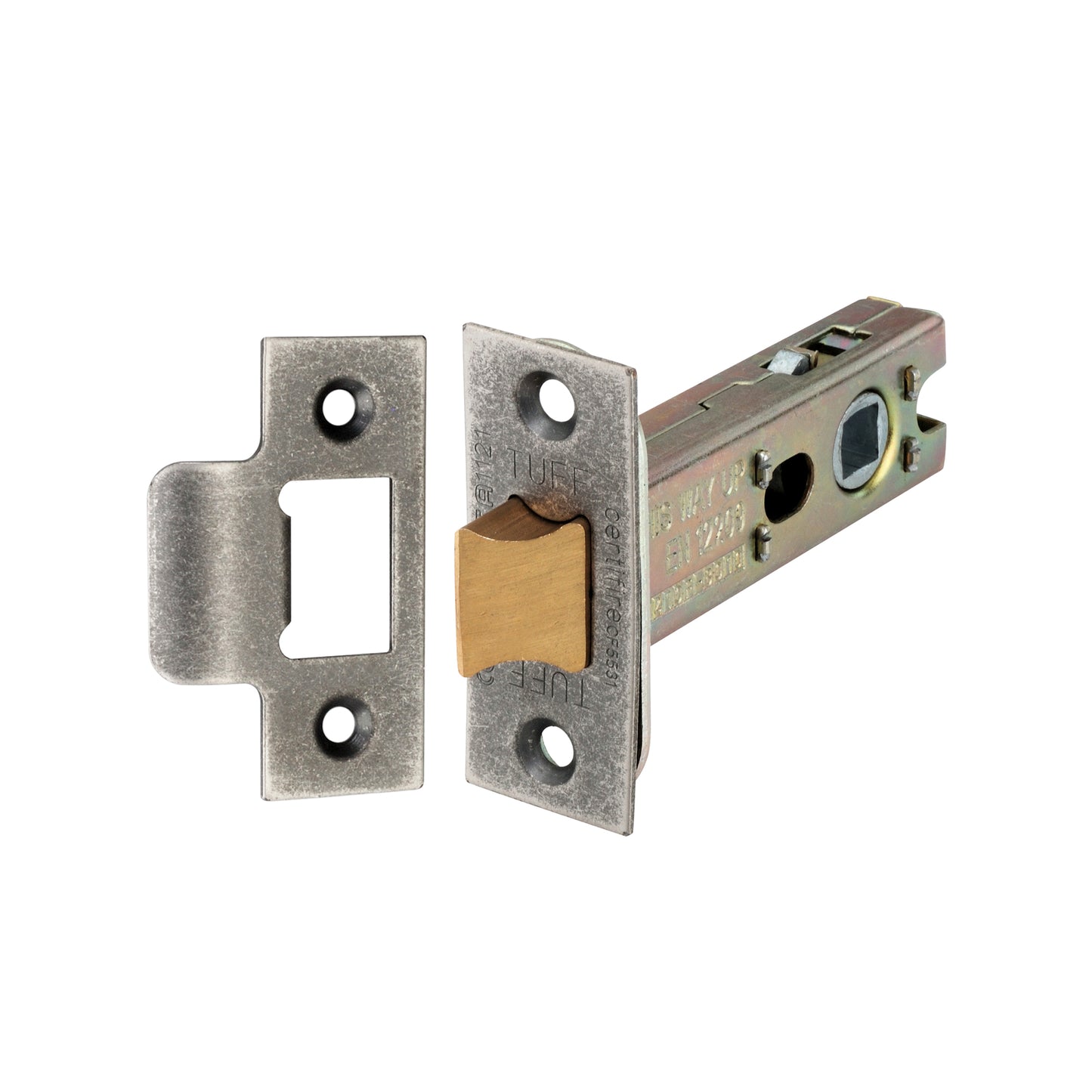 4" H/D Tubular Latch CE - Pewter