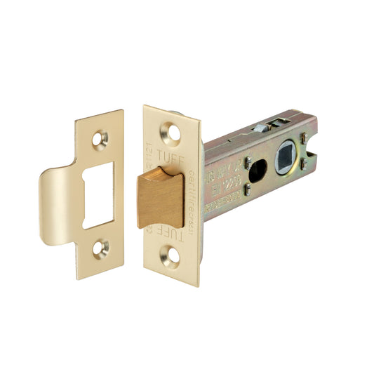 4" H/D Tubular Latch CE - Satin Brass