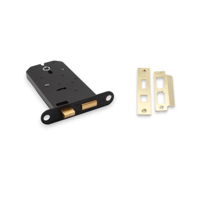 3 Lever Horizontal Sash Lock 6" Electro Brass