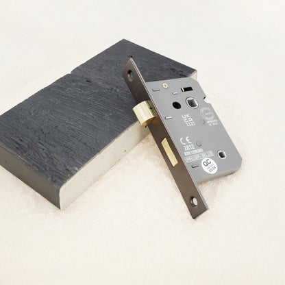 2.5" CE 3 Lever Bathroom Lock FD60 - Aged Bronze